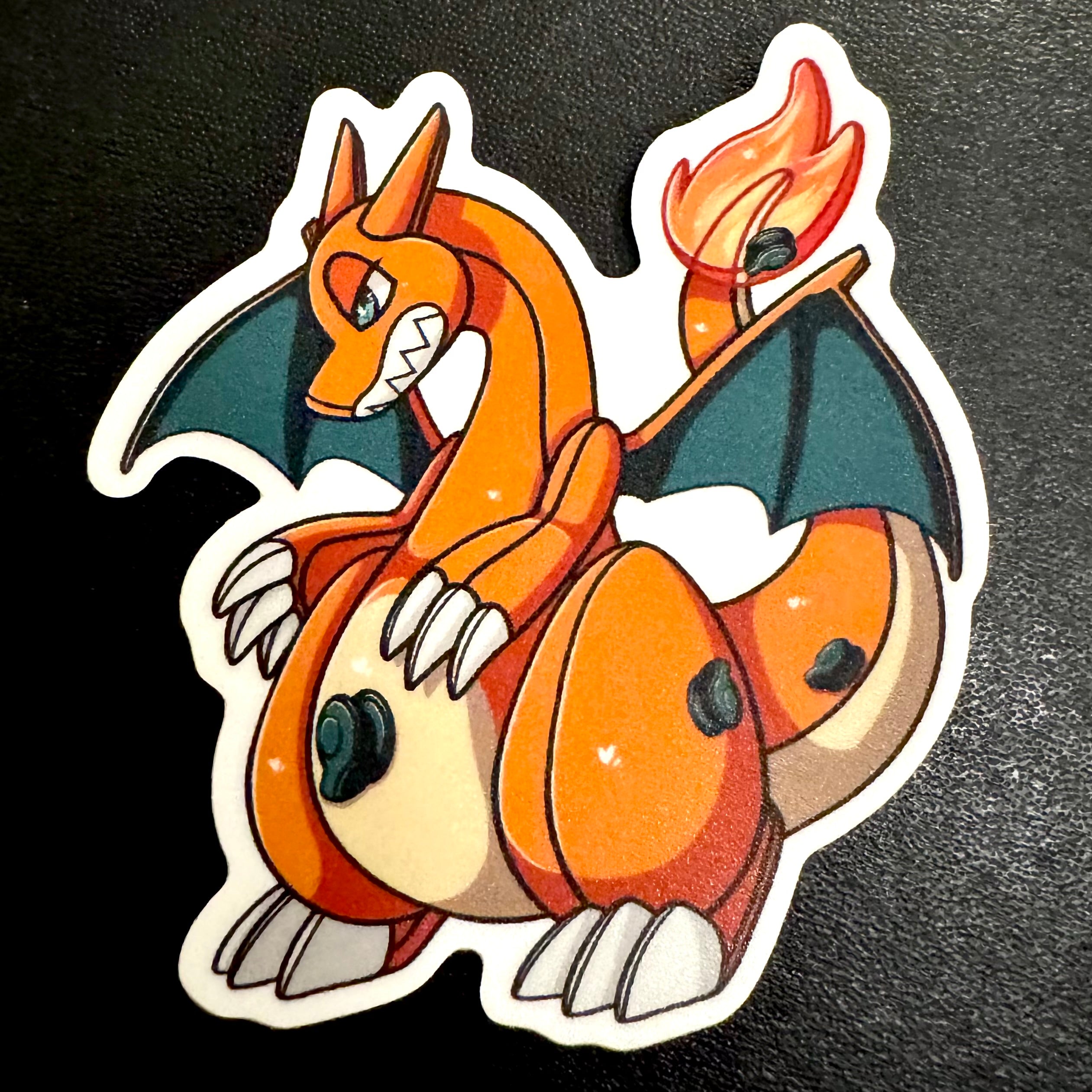 Pool Toy Charizard Regular or Shiny Vinyl Sticker