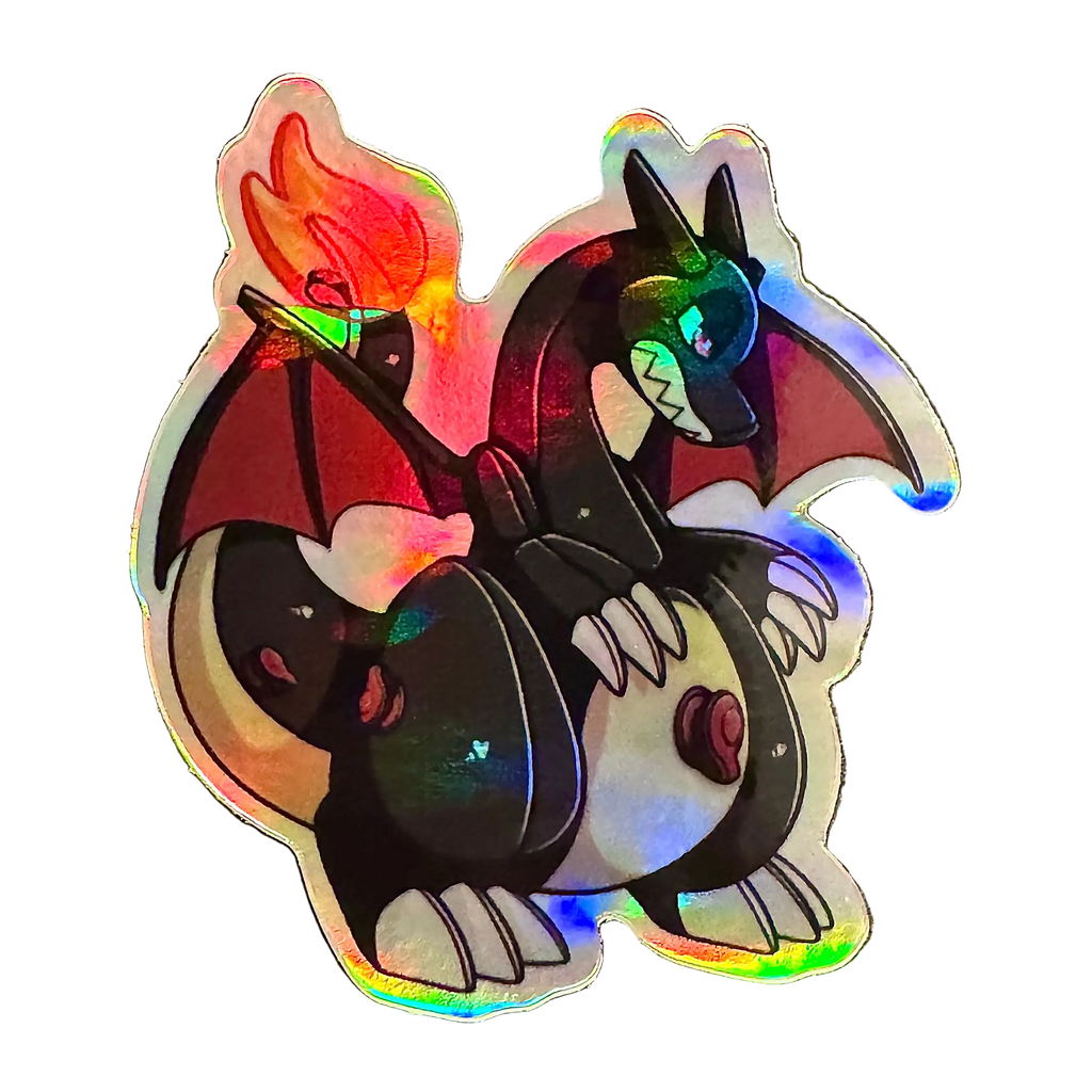 Pool Toy Charizard Regular or Shiny Vinyl Sticker
