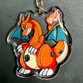 Shiny/Regular Fire Lizard Pooltoy Enamel Coated Keychain