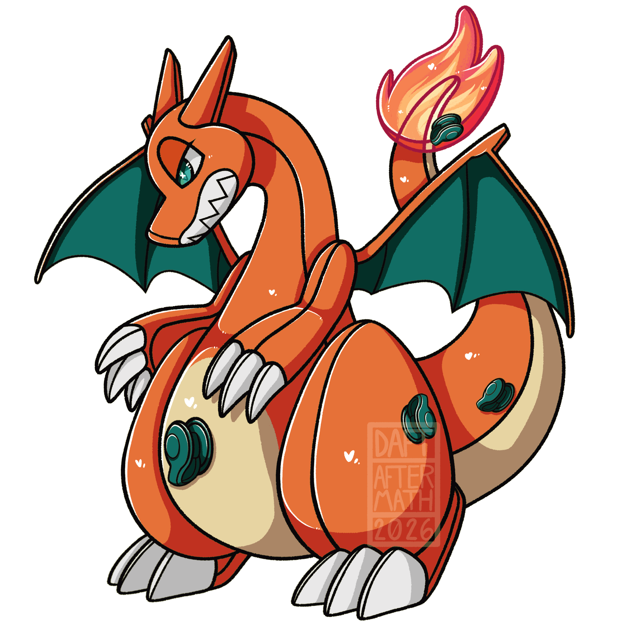Pool Toy Charizard Regular or Shiny Vinyl Sticker