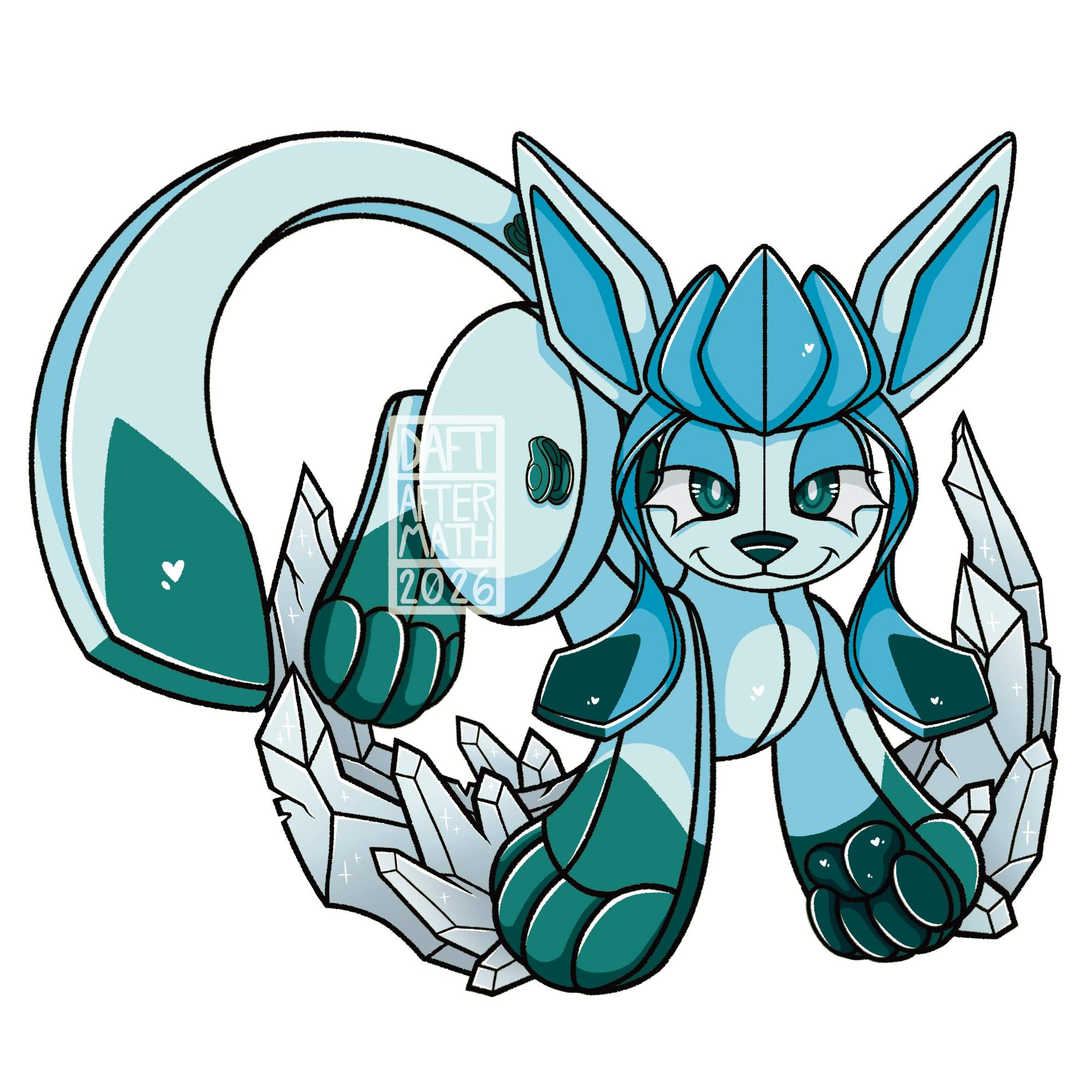 Pool Toy Glaceon Regular or Shiny Vinyl Sticker