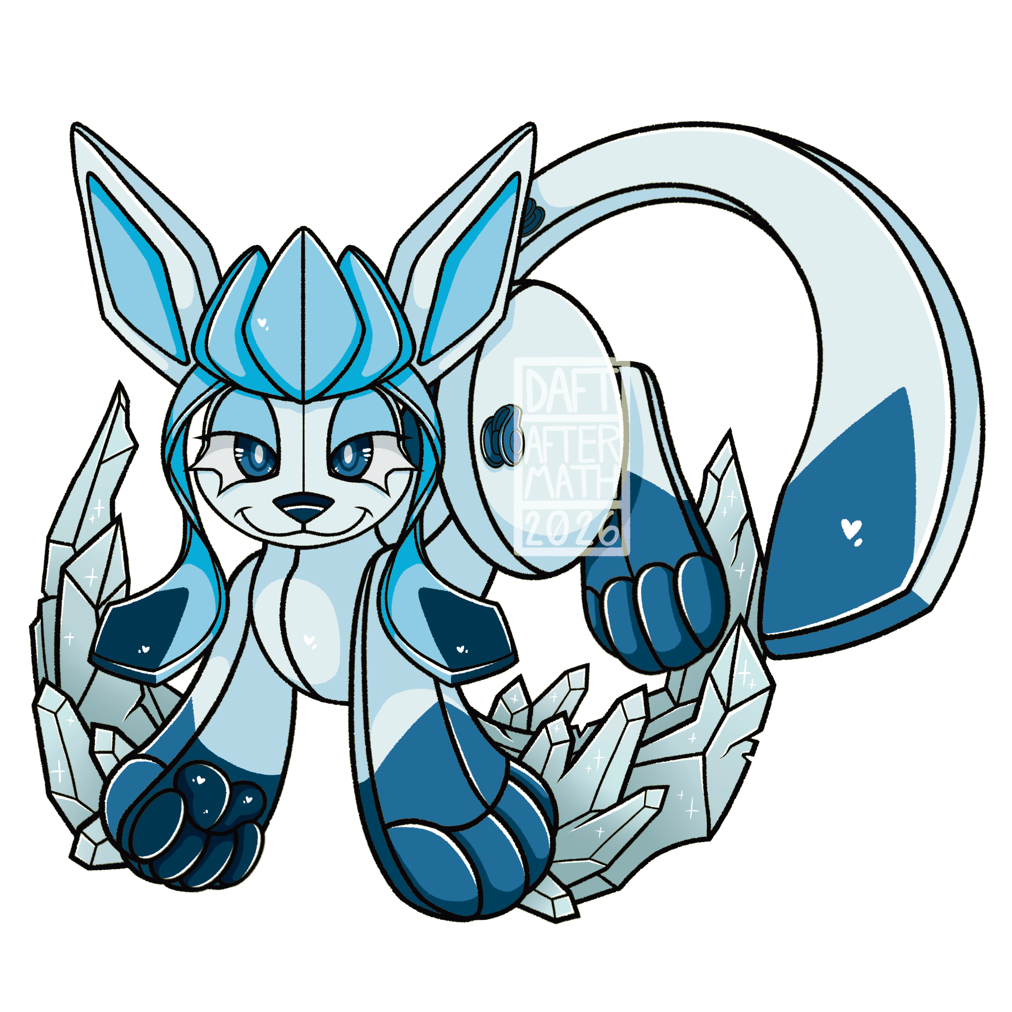 Pool Toy Glaceon Regular or Shiny Vinyl Sticker