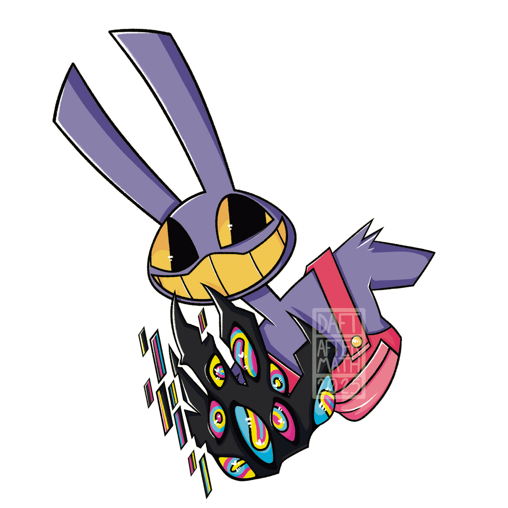 Jax Abstracted Digital Circus Vinyl Sticker