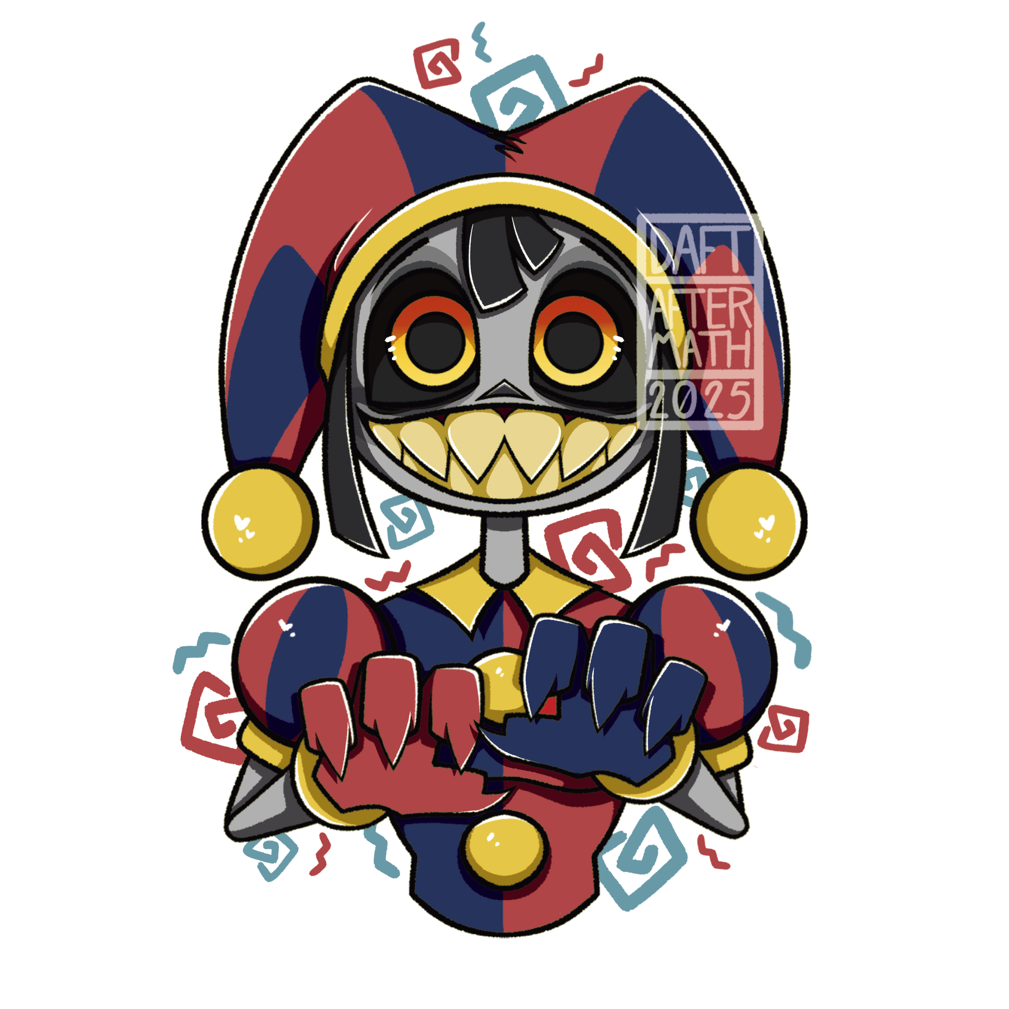 Digital Circus Pomni or Possessed Pomni Vinyl Sticker