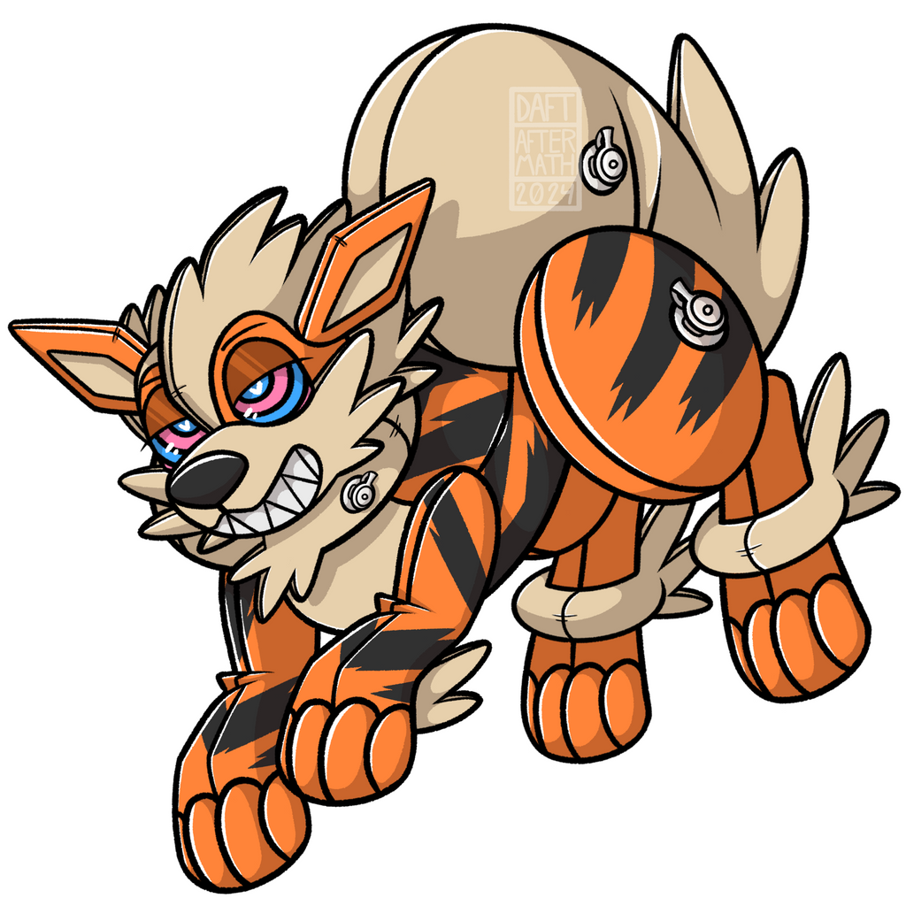 Pool Toy Arcanine Regular or Shiny Vinyl Sticker