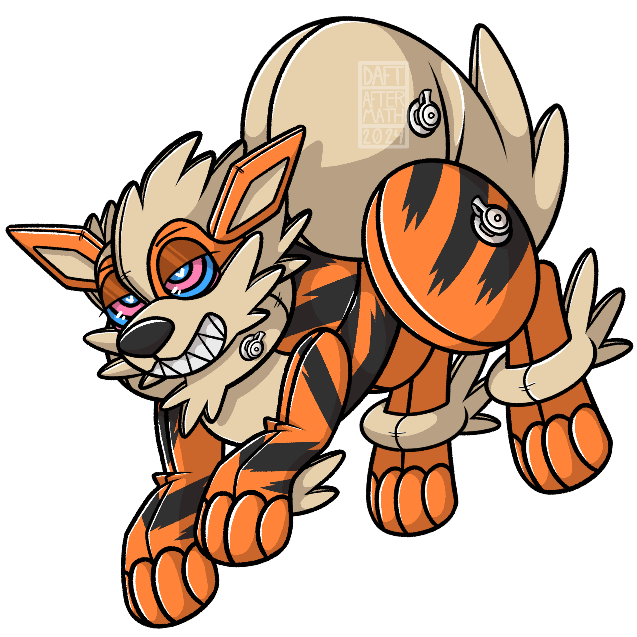 Pool Toy Arcanine Regular or Shiny Vinyl Sticker