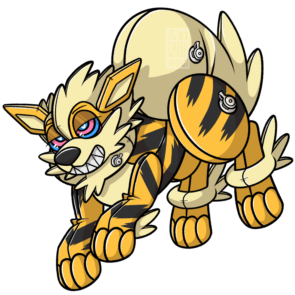 Pool Toy Arcanine Regular or Shiny Vinyl Sticker