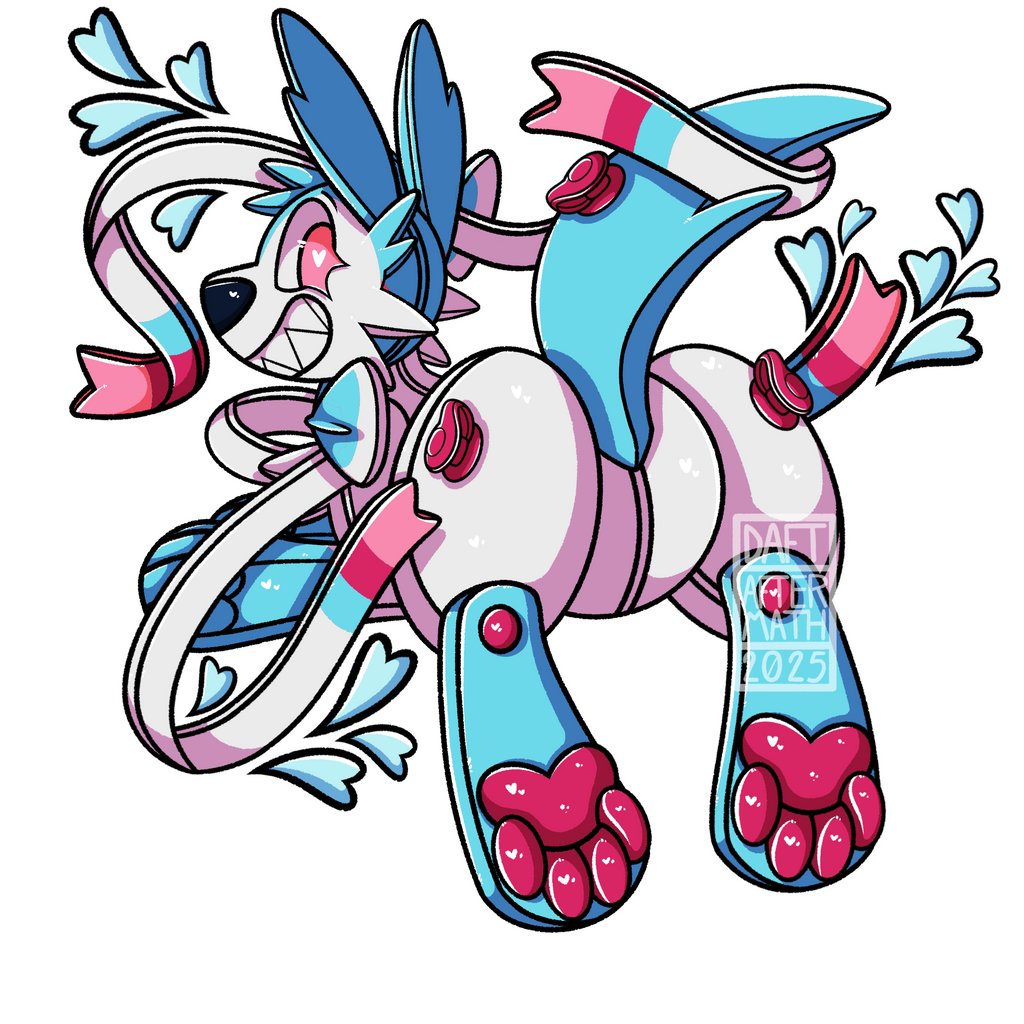 Pool Toy Sylveon Regular or Shiny Vinyl Sticker