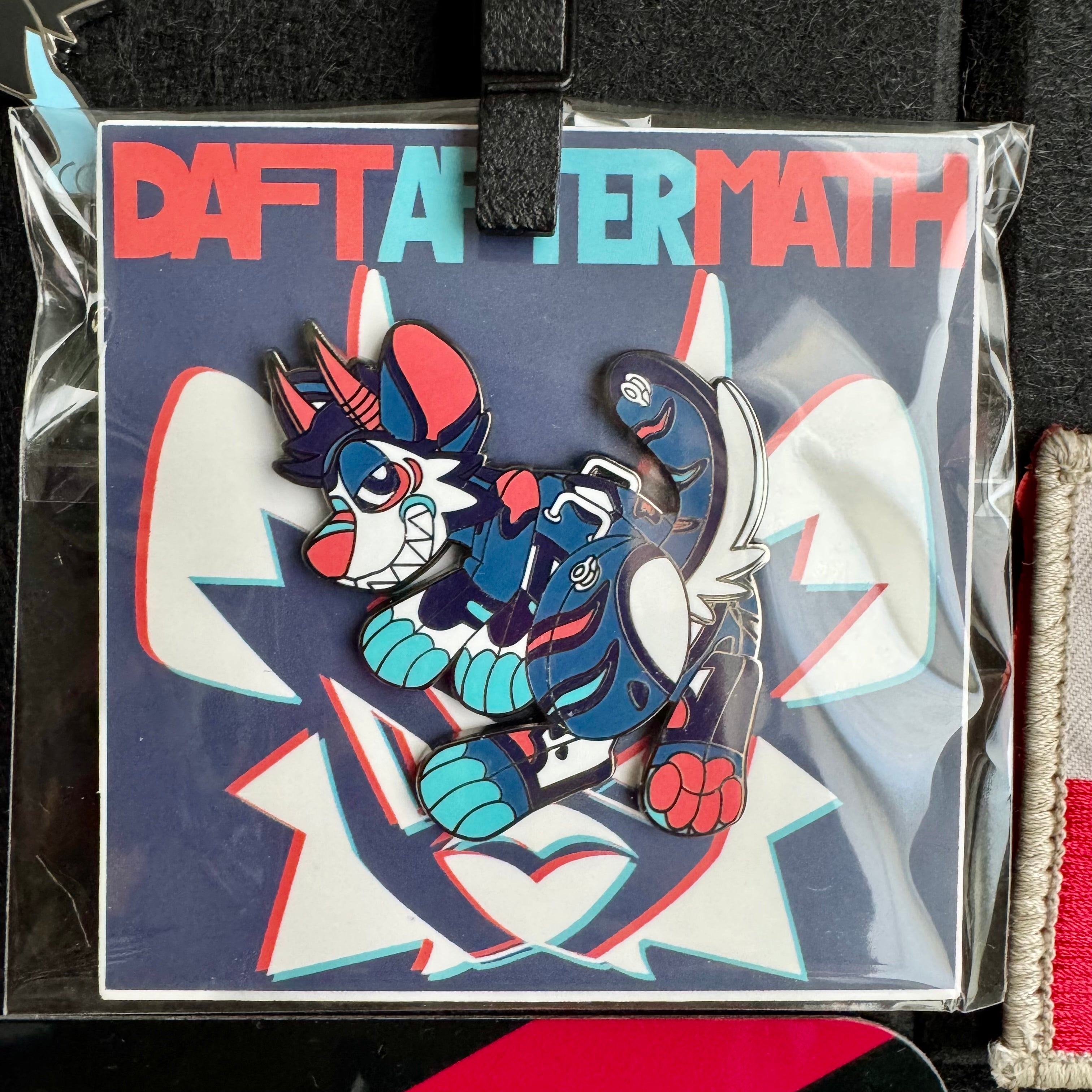 Pooltoy Aftermath Furry Fursona Enamel Pin