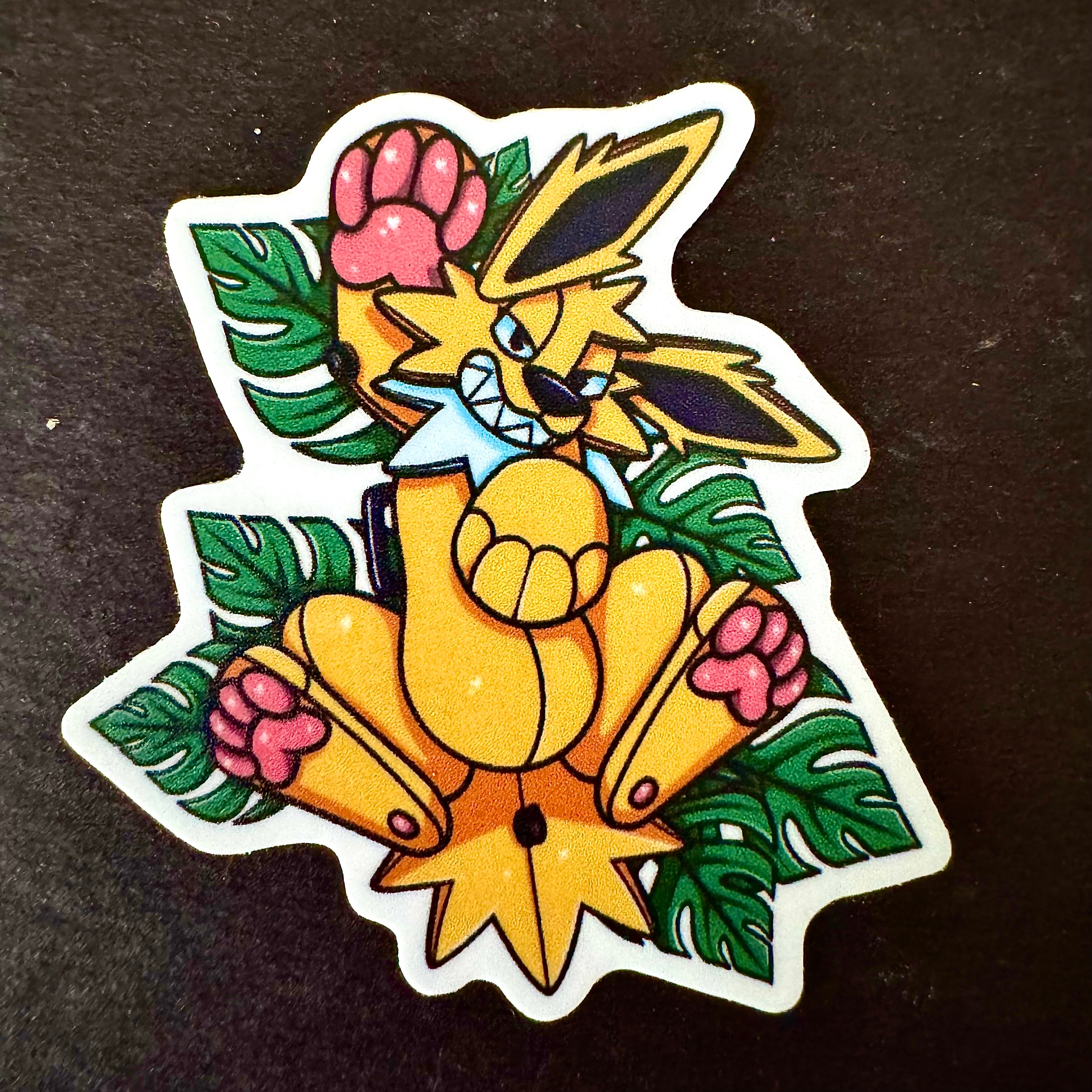 Pool Toy Jolteon Regular or Shiny Vinyl Sticker