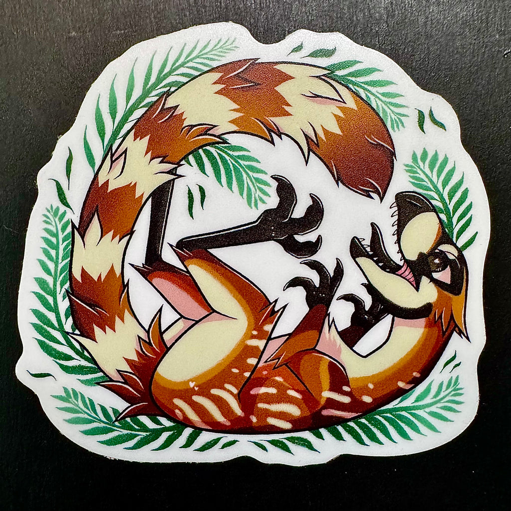 Sinosauropteryx Dinosaur Viny Sticker