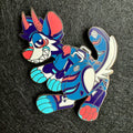 Pooltoy Aftermath Furry Fursona Enamel Pin