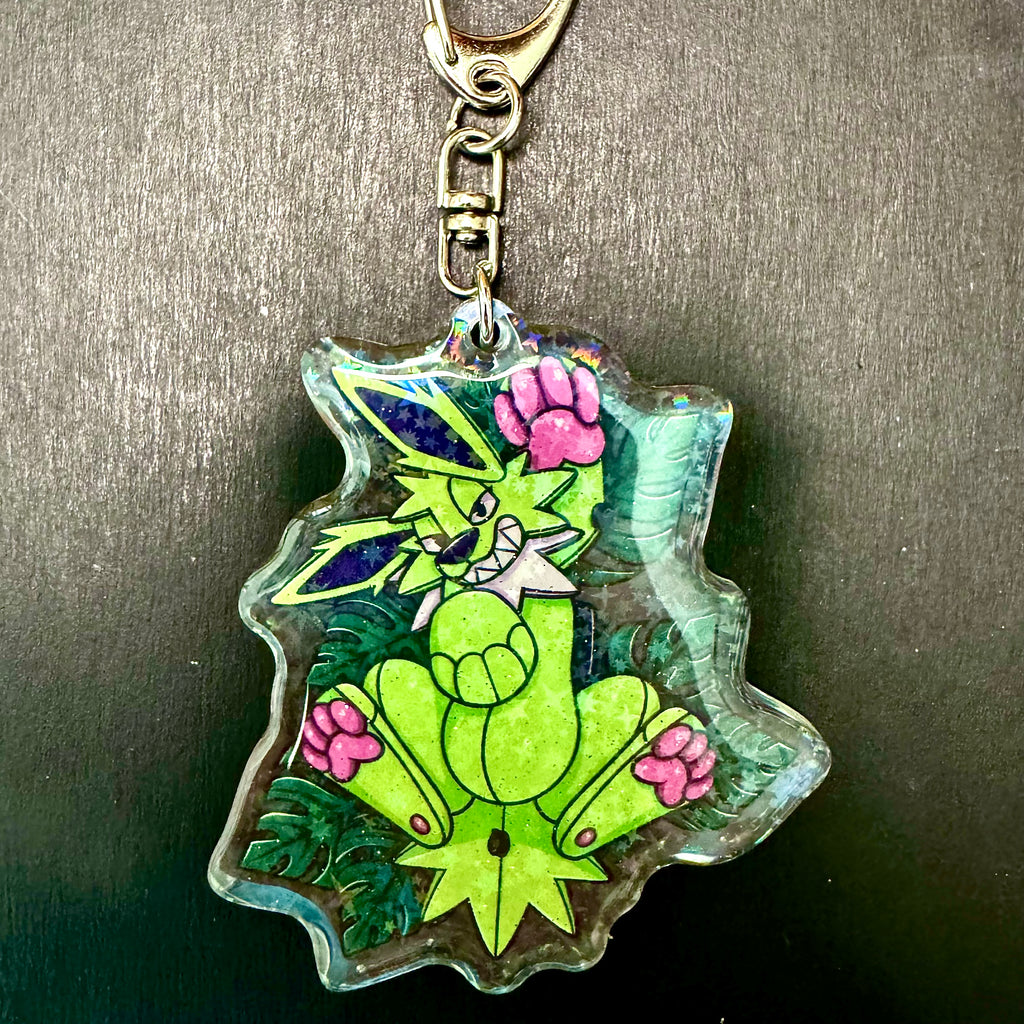 Shiny/Regular Jolteon Pooltoy Enamel Coated Keychain Holographic Finish