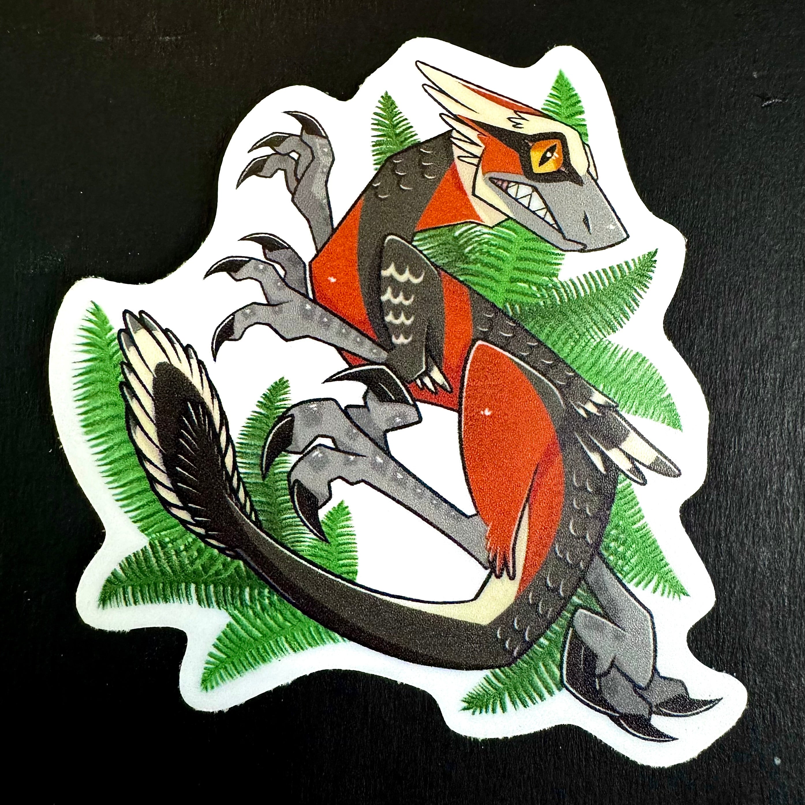 Velociraptor Dinosaur Vinyl Sticker