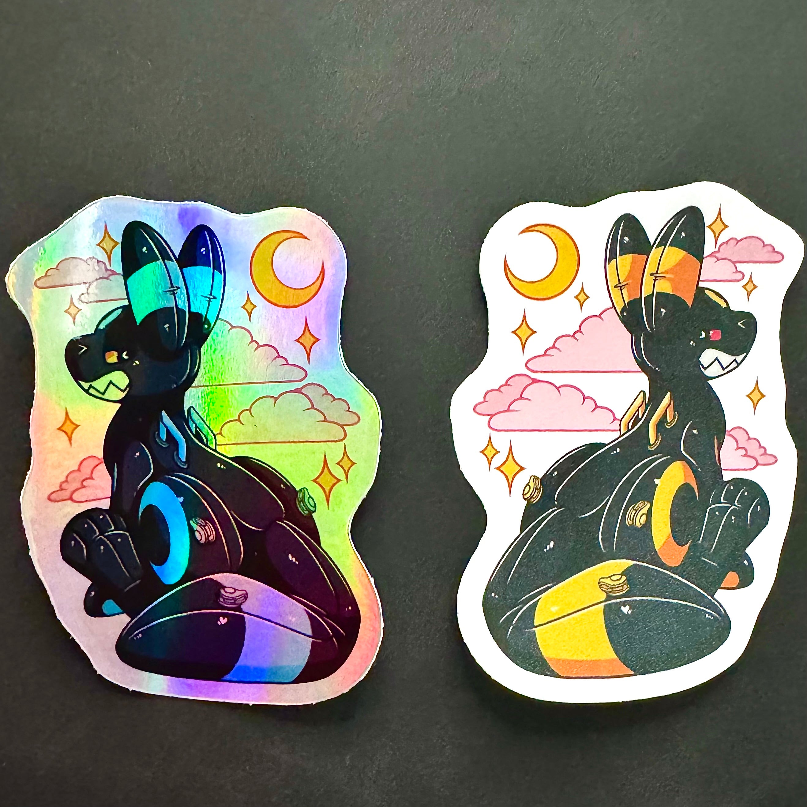 Pool Toy Moonbreon Umbreon Regular or Shiny Vinyl Sticker