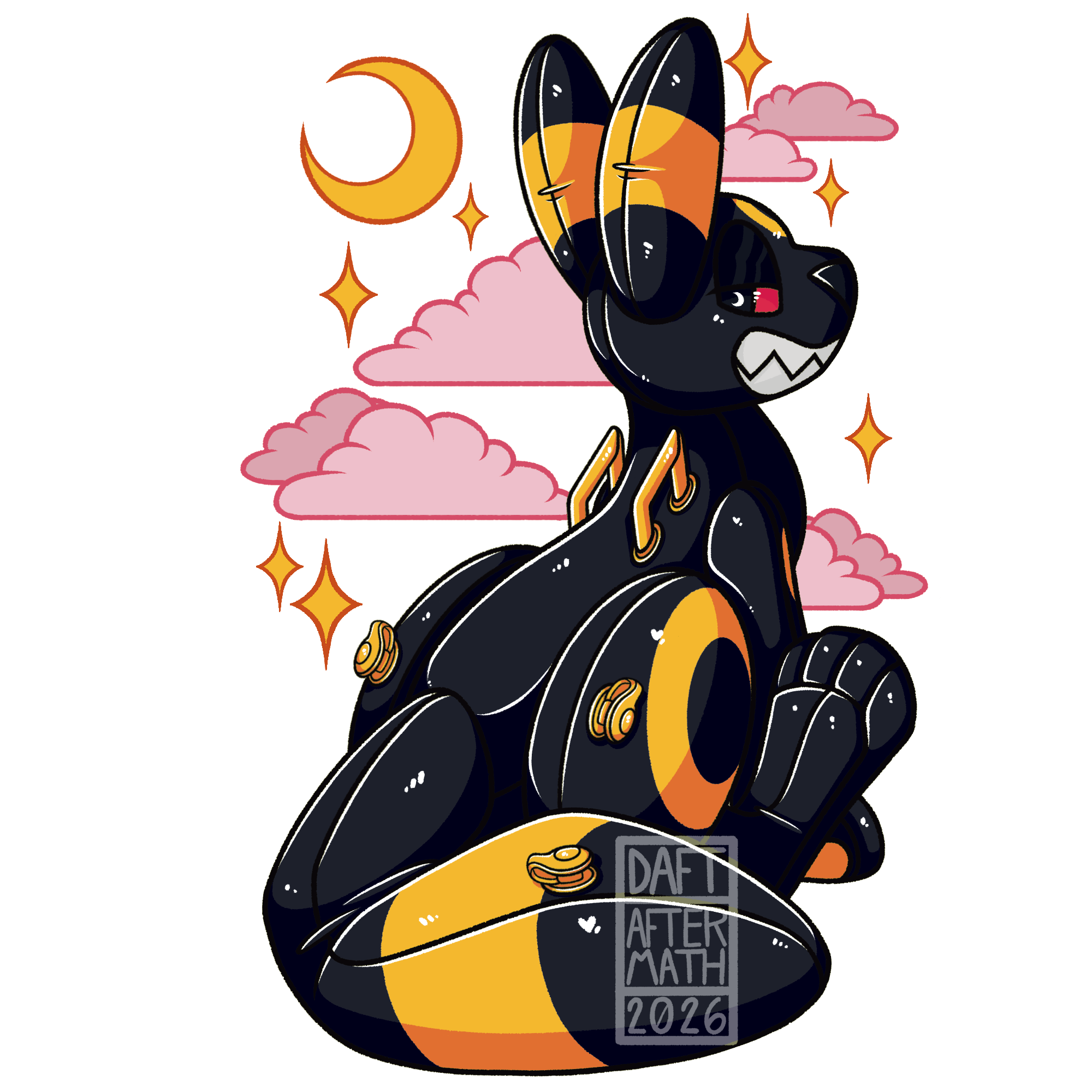 Pool Toy Moonbreon Umbreon Regular or Shiny Vinyl Sticker