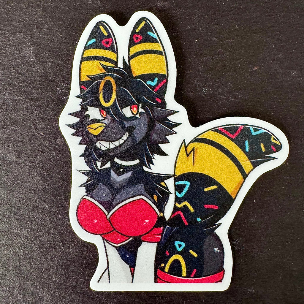 Sombra Umbreon Furry Fursona Cosplay Rouge Vinyl Sticker
