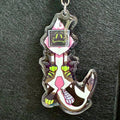 Furry Fursona TV Head Television Enamel Coated Keychain