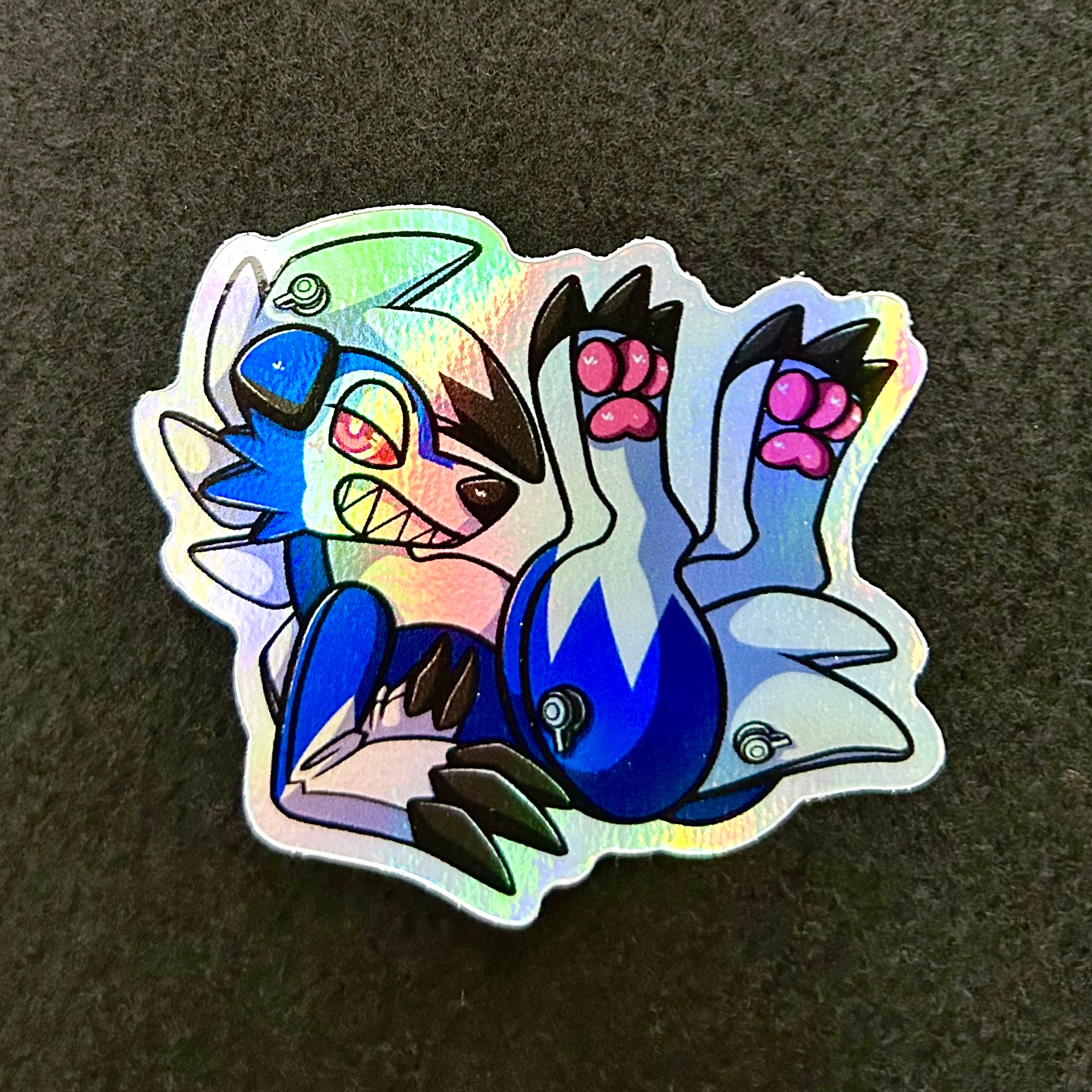 Pool Toy Midnight Lycanroc Regular or Shiny Vinyl Sticker