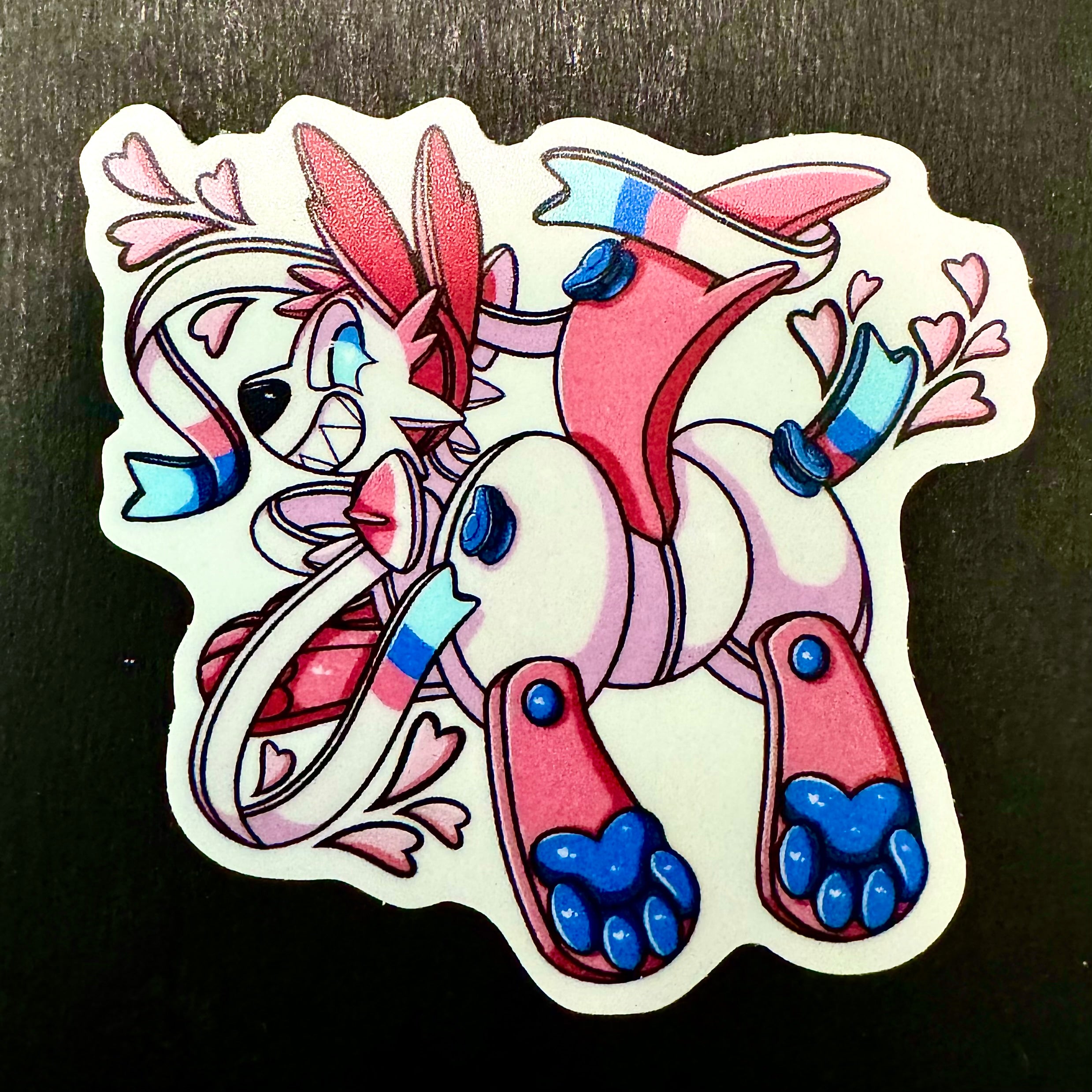 Pool Toy Sylveon Regular or Shiny Vinyl Sticker