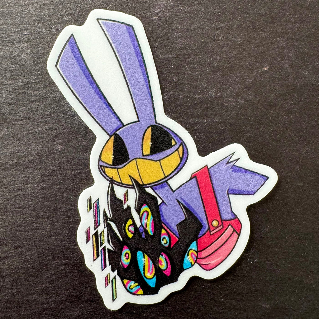 Jax Abstracted Digital Circus Vinyl Sticker