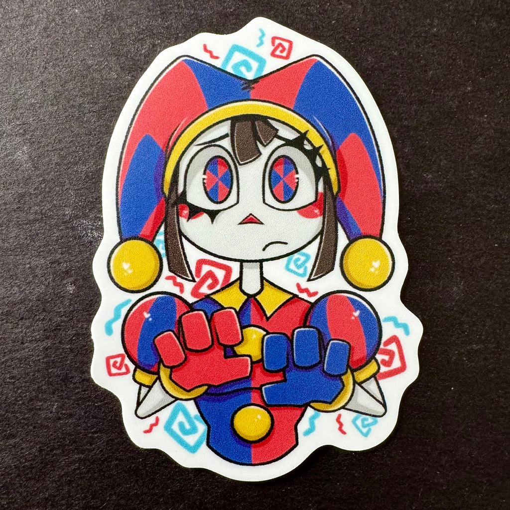 Digital Circus Pomni or Possessed Pomni Vinyl Sticker
