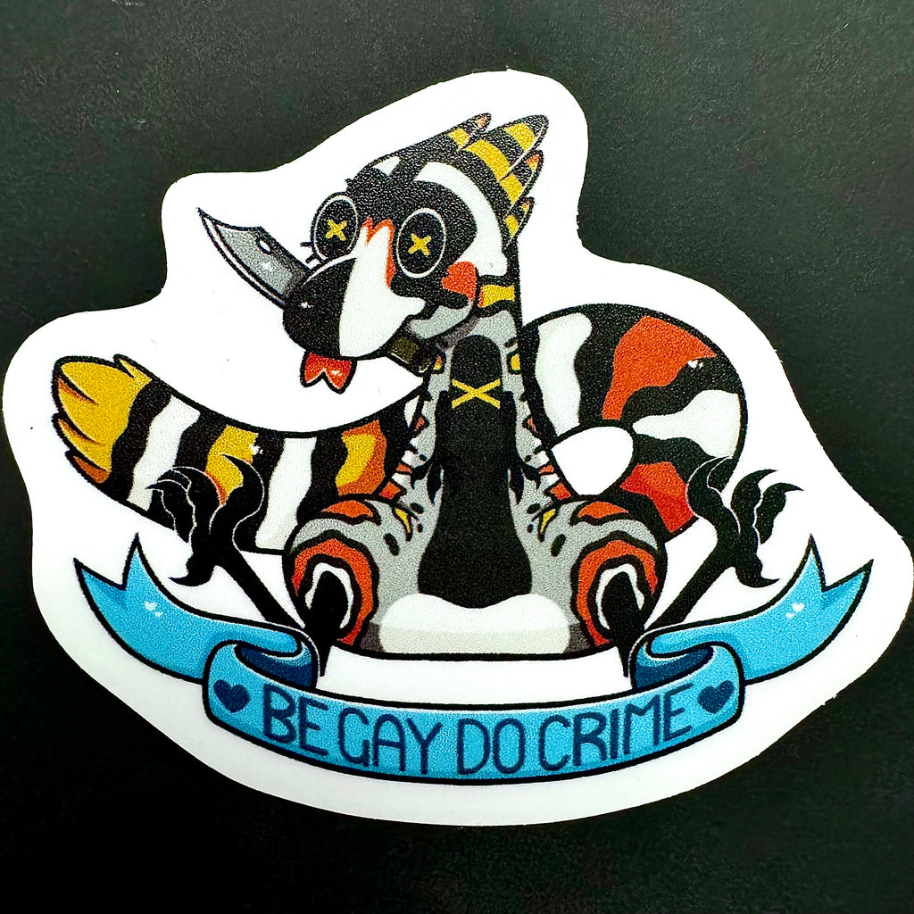 Cyn Be Gay Meme Sinosauropteryx Dinosaur Viny Sticker