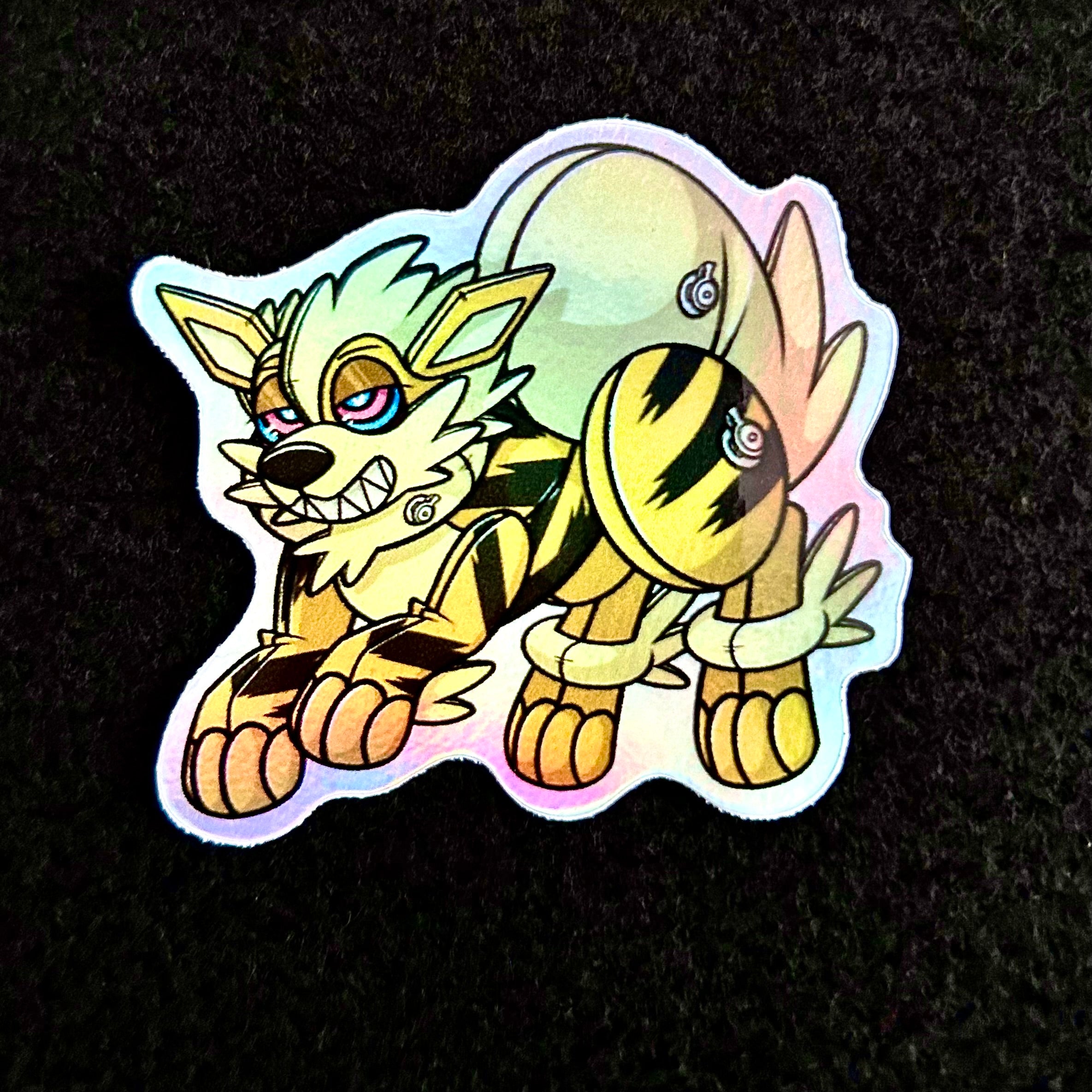 Pool Toy Arcanine Regular or Shiny Vinyl Sticker