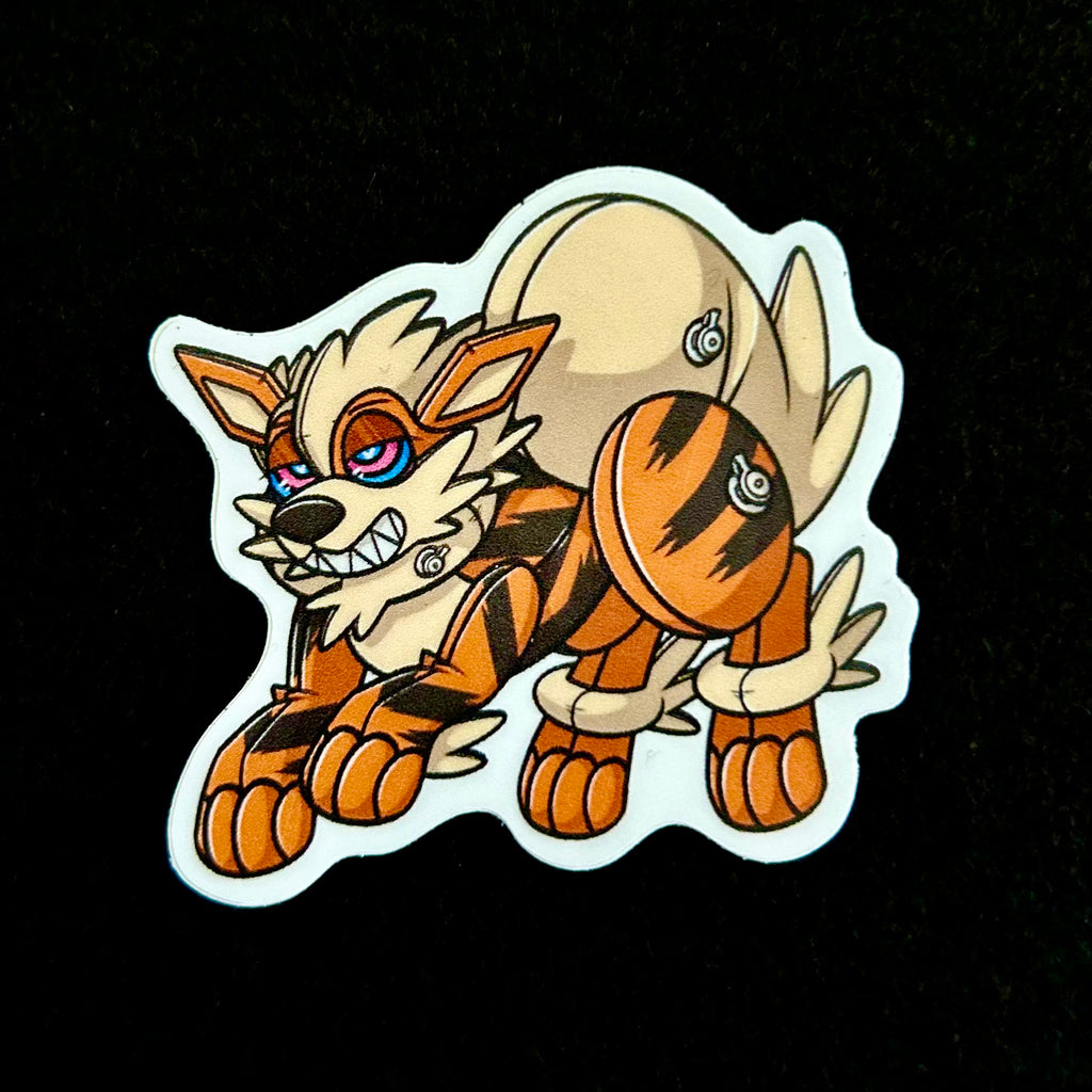 Pool Toy Arcanine Regular or Shiny Vinyl Sticker